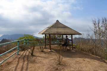 Some Bungalows Around Teluk Cinta beach in Jember, East Java, Indonesia.