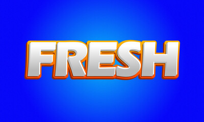 Fresh 3d style text effect