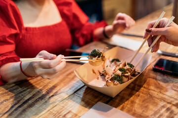 Eating in Chinese Restaurant