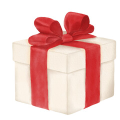 watercolor christmas gift