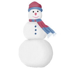 watercolor christmas snowman