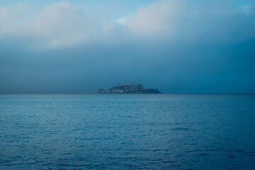 View of Alcatraz Island in San Francisco, California