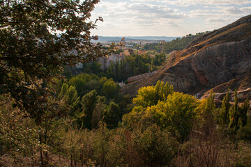 Obraz premium Fantastic autumn sunrise in Cuenca, Spain