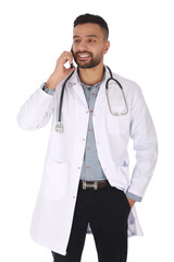 Doctor Having a phone call