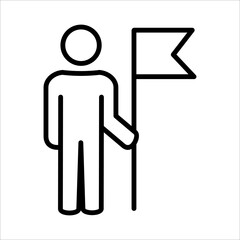 Employee Icon Logo Design Vector Template Illustration Sign And Symbol Pixels Perfect