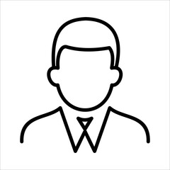 Boss, manager Icon Logo Design Vector Template Illustration Sign And Symbol Pixels Perfect