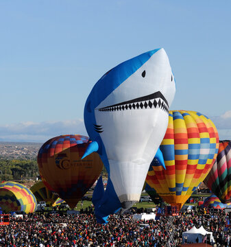 Colorful Hot Air Balloons Taking Part Albuquerque International Balloon Fiesta October 2016