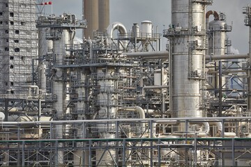 Chemical plant pipes