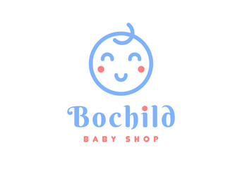 Baby logo, suitable for kid store.