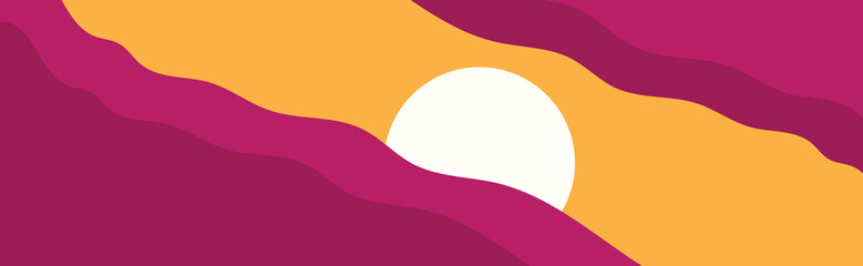 Abstract gradient background, vector illustration.with a sun
