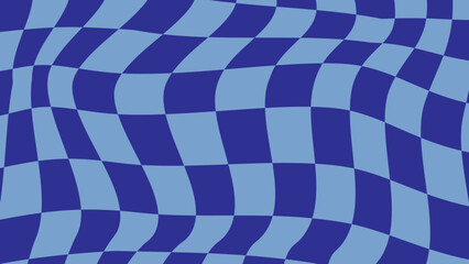 aesthetic blue distorted checkerboard, checkers, tartan wallpaper illustration, perfect for backdrop, wallpaper, background, banner