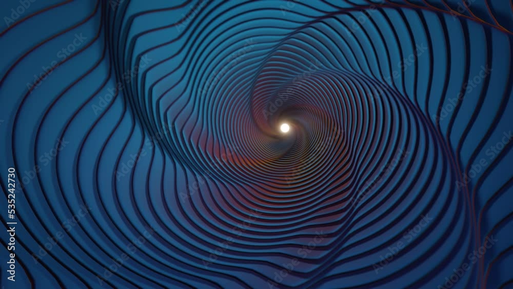 Aufkleber Beautiful Abstract colourful swirl golden ratio background. Starburst dynamic wave. 3d rendering illustration Background pattern for design.	