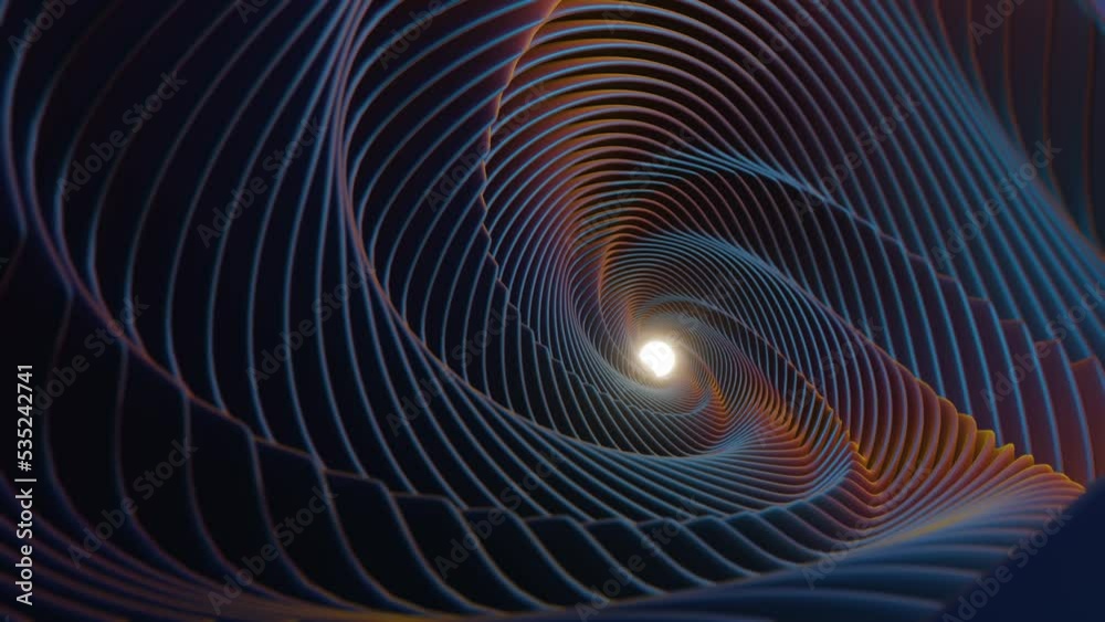 Poster Wonderful Abstract colourful swirl golden ratio background. Starburst dynamic wave. 3d rendering illustration Background pattern for design.	