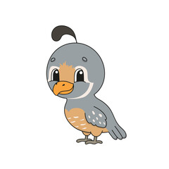 Cute character. Design element. Template for your design, books, stickers, cards, posters, clothes. Cartoon style. Isolated on white background. Vector illustration.