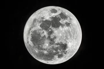 Foto op Plexiglas Close-up van de volle maan © Gudellaphoto