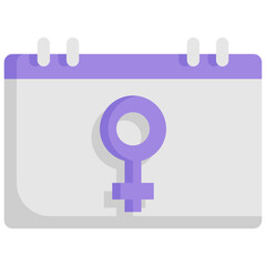 Womens day calendar icon