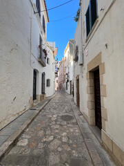 Fototapeta na wymiar Street in the old town of Sitges