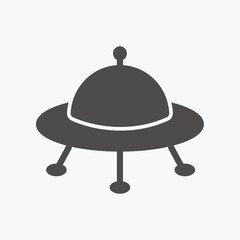 Ufo vector icon isolated. spaceship, space, alien, saucer symbol