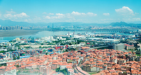 Fototapeta premium Bird view at Fujian China