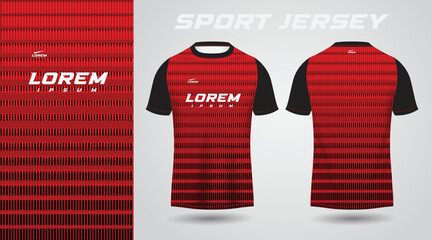 red shirt sport jersey design