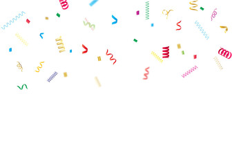 Multi color confetti illustration