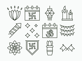 Diwali Icon Set