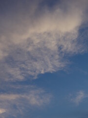 Fototapeta na wymiar 夕焼け時の空と雲