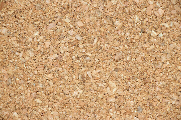 Brown yellow color of cork board textured background with blank copy space