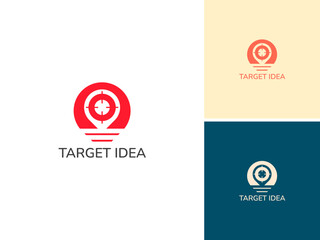 ILLUSTRATION ABSTRACT TARGET ICON LOGO DESIGN VECTOR
