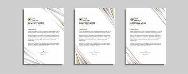 modern corporate letterhead template design