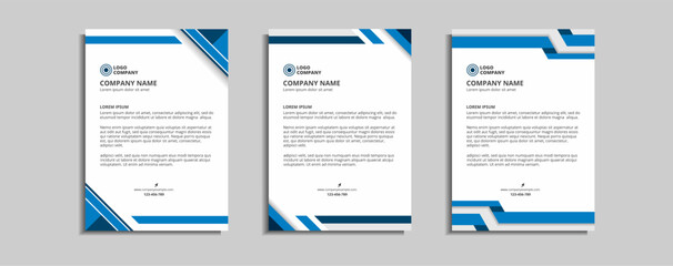modern corporate letterhead template design