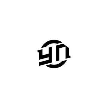 YN Premium esport logo design Initials vector