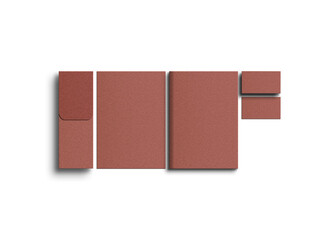 A4 paper file cover with envelope mockup