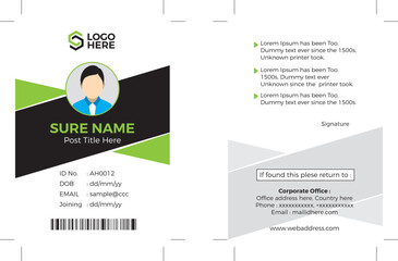 Obraz premium ID card Template Vector file 72