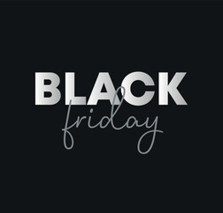 Black Friday sales. Tag, banner, advertising. Vector illustration