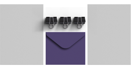 Elegant envelope with letterhead stationery mockup