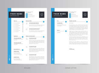 Professional Resume or CV and Cover Letter Template