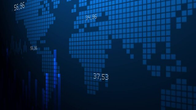 economia mondiale, tabellone, grafico, economia, finanza, azioni, mercato