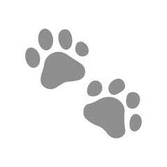 Fototapeta na wymiar Paws emoji icon. Animals symbol modern, simple, vector, icon for website design, mobile app, ui. Vector Illustration