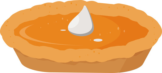 vector pumpkin pie