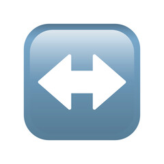 Left right arrow button emoji icon. Multimedia symbol modern, simple, vector, icon for website design, mobile app, ui. Vector Illustration