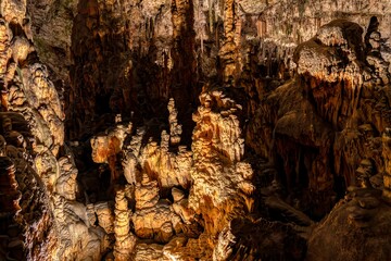 Dripstones in the cave
