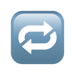 Repeat button emoji icon. Multimedia symbol modern, simple, vector, icon for website design, mobile app, ui. Vector Illustration