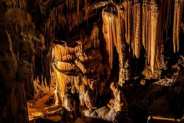 Dripstones in the cave