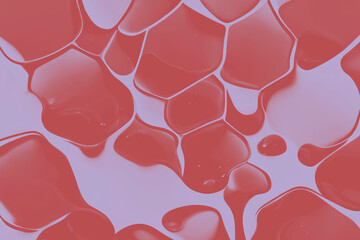 Parametric honeycomb pattern, irregular, trendy colors: astro dust, digital lavender