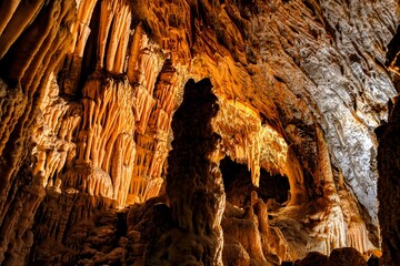Dripstones in the cave
