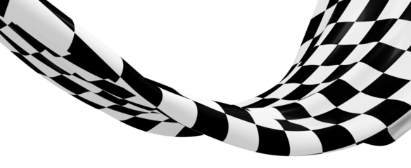 flag finish race sport 3d champion winner