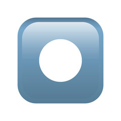 Record button emoji icon. Multimedia symbol modern, simple, vector, icon for website design, mobile app, ui. Vector Illustration