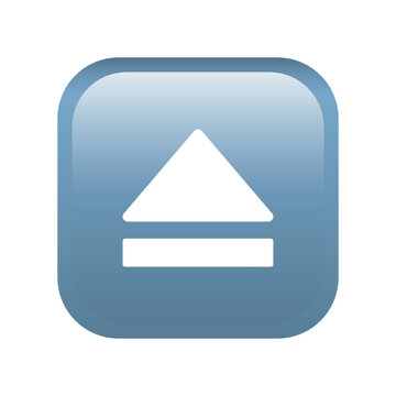 Eject button emoji icon. Multimedia symbol modern, simple, vector, icon for website design, mobile app, ui. Vector Illustration