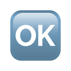 OK button emoji icon. Multimedia symbol modern, simple, vector, icon for website design, mobile app, ui. Vector Illustration